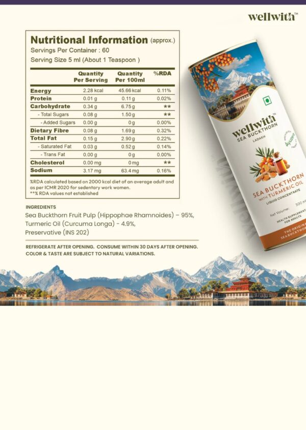 Sea buckthorn with Turmeric Oil