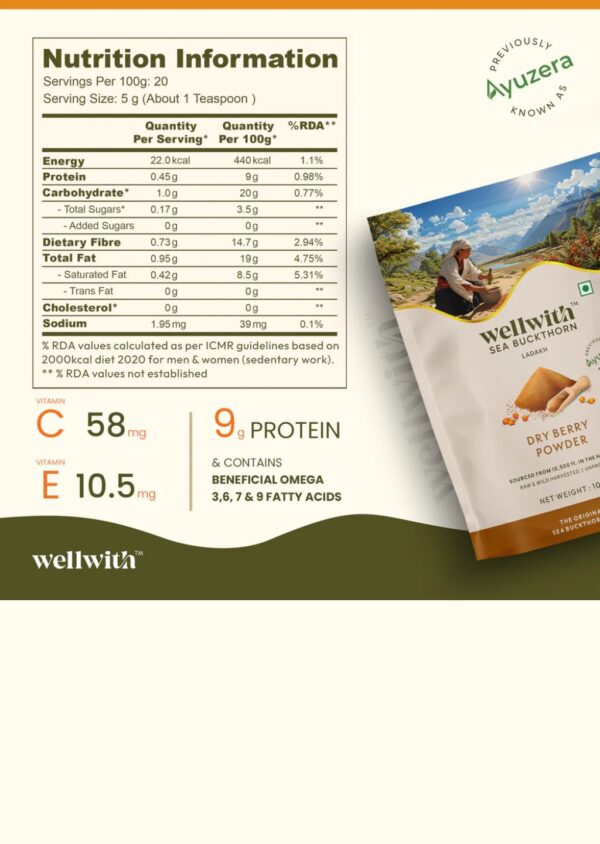 Sea Buckthorn Dry Berry Powder